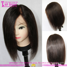 Unprocessed top quality layered human hair bob wig 100% 6a bob brazilian hair wigs